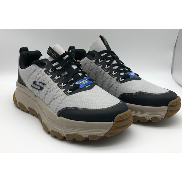 NEW Skechers D'Lux Trekker Toughtwill Mens 10 Gray Athletic Hiking Shoes 237641 - Picture 1 of 13